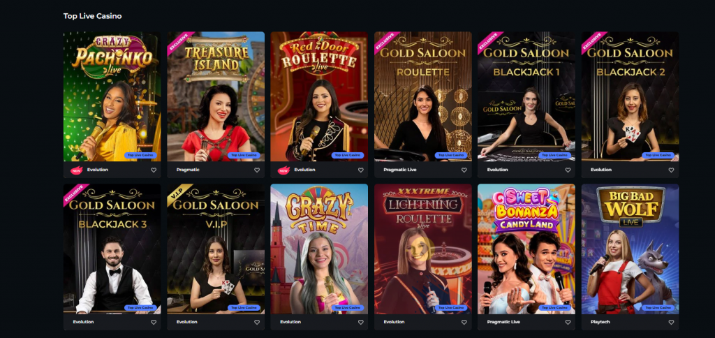 Boomerang - Screenshot of Live casino