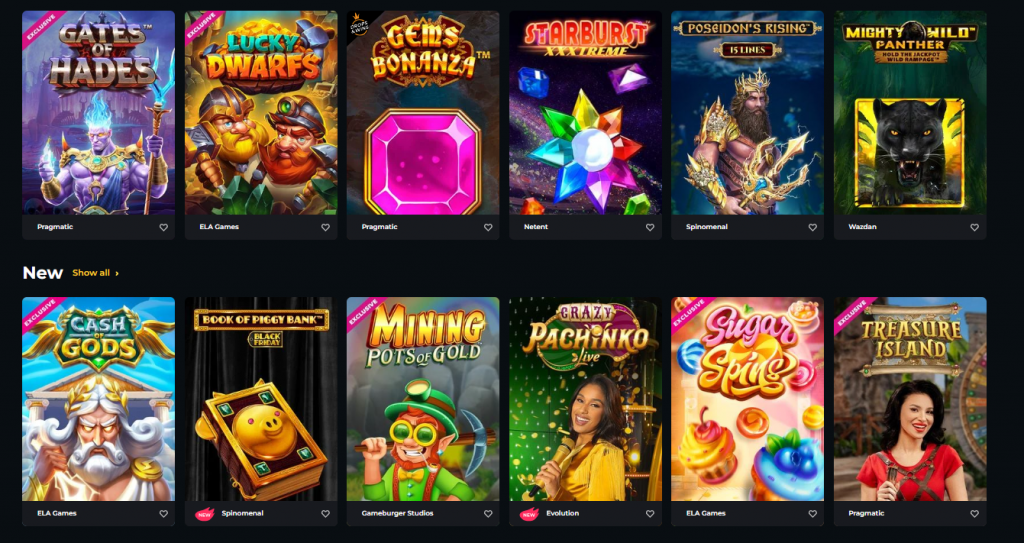 Boomerang Casino Games - Screen shot