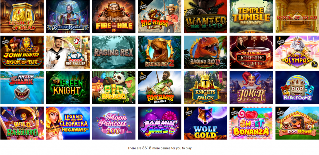 Evolve Casino - Screenshot ofCasino games