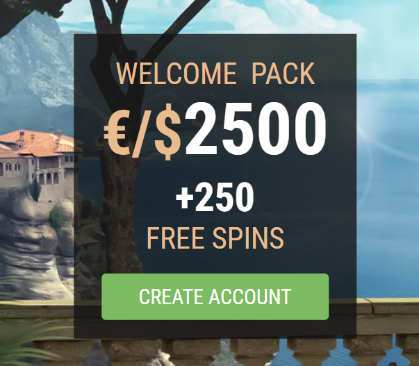 King Billy Casino - Screen shot of Welcome Bonus