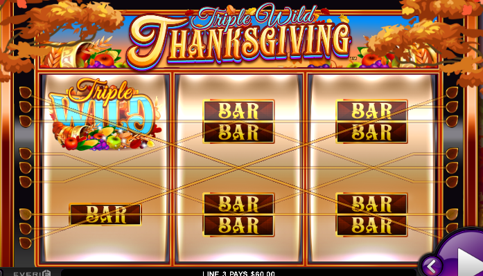 Triple Wild Thanksgiving, win screen