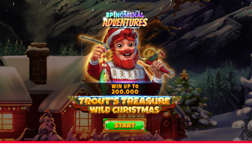 Trout's Treasure - Wild Christmas, start screen