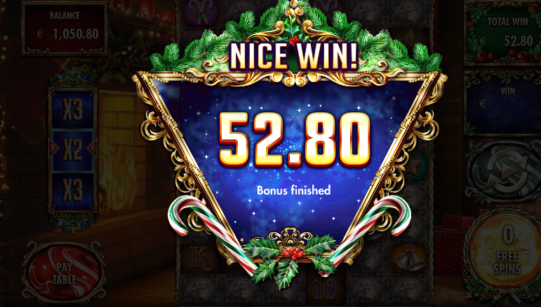 Million Christmas, Free spins win