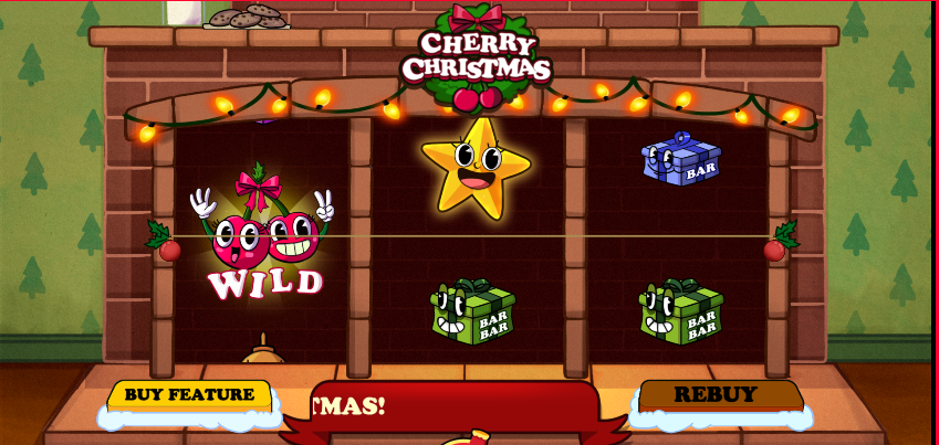 Cherry Christmas, game screen