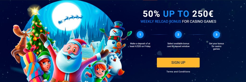 CHRISTMAS RELOAD at 20Bet Casino, Screenshot