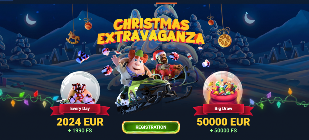 BIG CHRISTMAS DRAW at 20Bet Casino, Screenshot