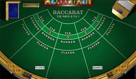 Baccarat table