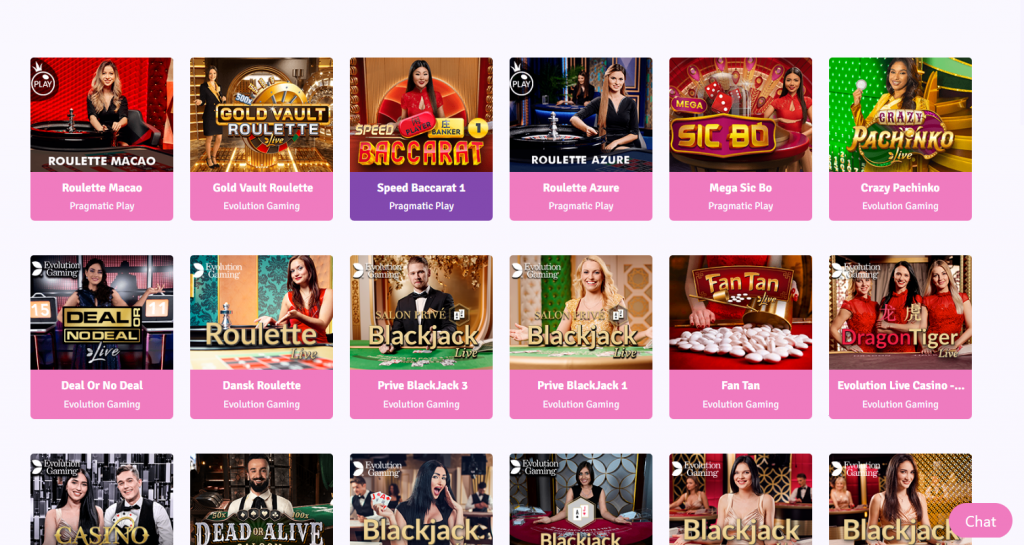 Live Casino, Screenshot